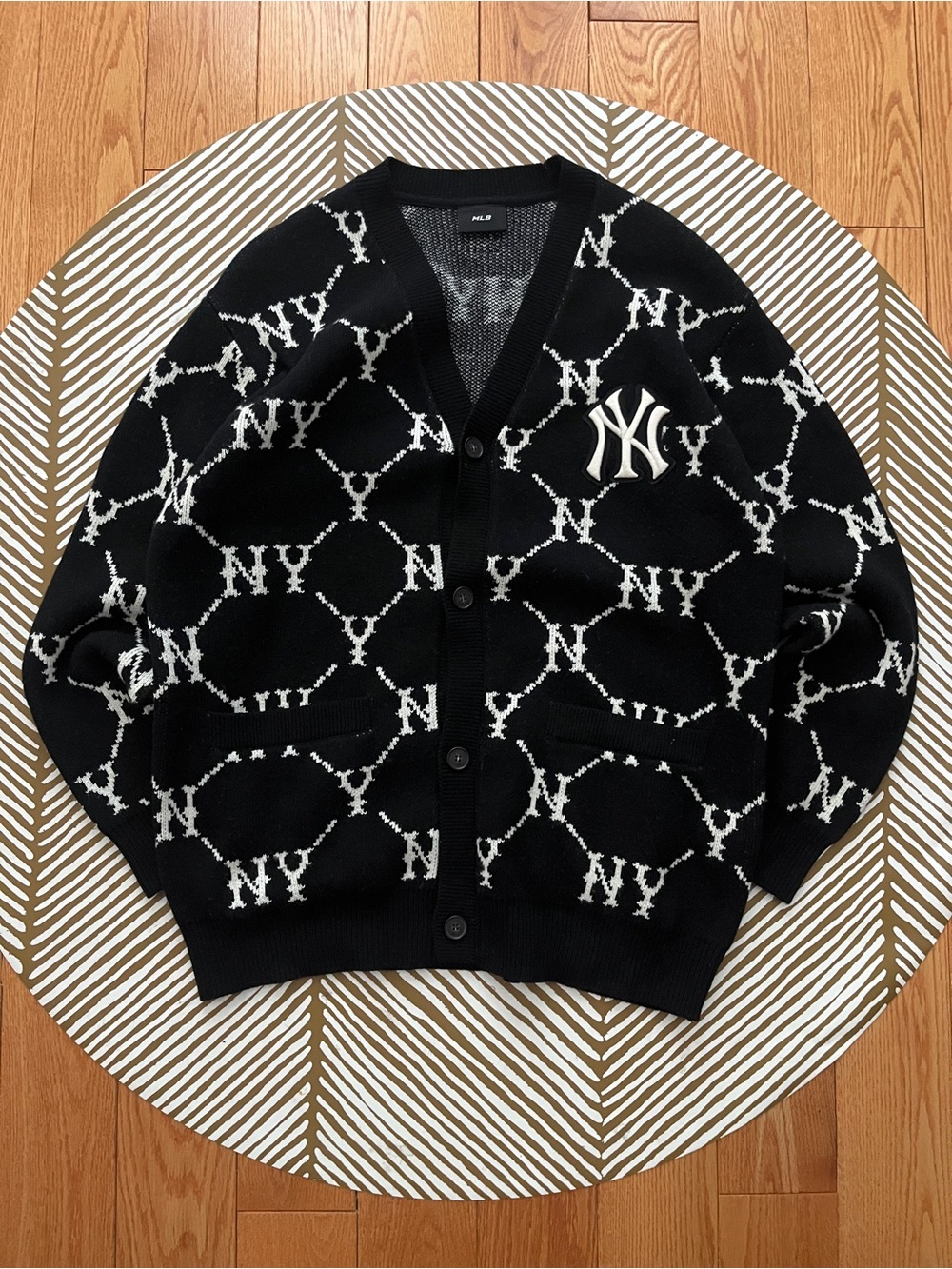 MLB Korea x NY Yankees Wool Blend Cardigan (L)